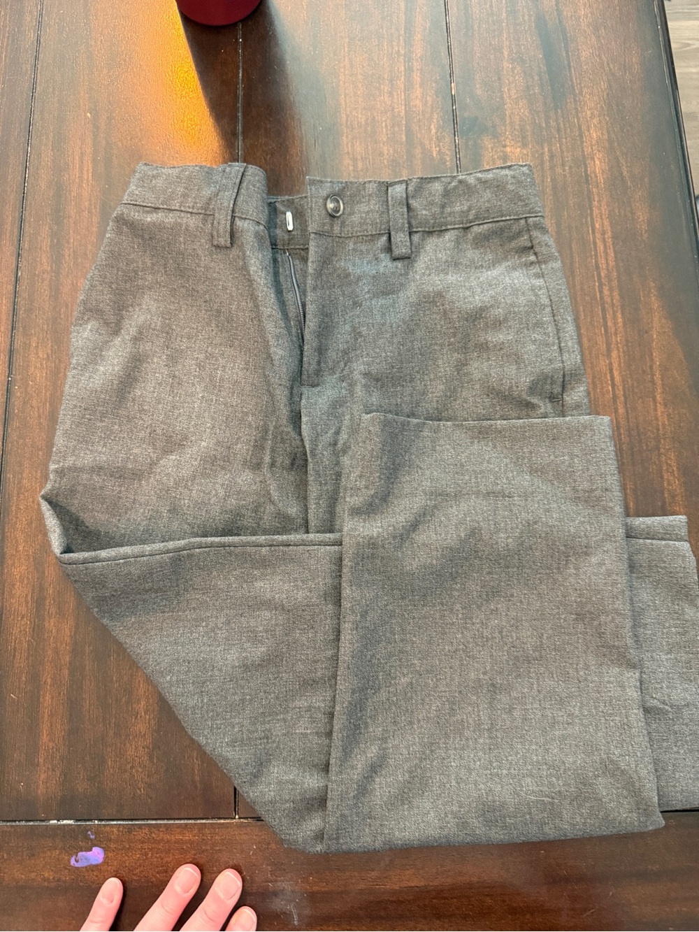 Cat & Jack Boys Gray Dress Pants - Straight Fit
